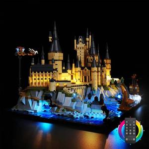 lot 3776 image: Kyglaring Light Kit Compatible with Lego Hogwarts Castle and Grounds 76419 Building Blocks, Upgrade Remote Control Lighting Accessories for Lego 76419 Model Set, Lights Only, No Battery Included