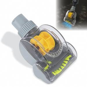 lot 3791 image: 1-14 Vacuum Turbo Brush Attachment for Pet Hair Removal Fits Shop Vacs 1.25(32mm) Hoses with Adapter Air Driven Turbo Brush Compatible with Most Vacuum Cleaners Outer Diameter Hose 1-14