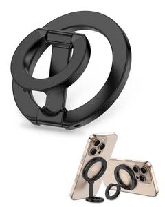 lot 3794 image: MagSafe Phone Grip Holder Dual-Sided Magnetic Finger Ring Adjustable Kickstand Loop for iPhone 1716 Pro Max15 Plus14 Pro13 Mini12, Samsung, Magnet Phone Stand Grip Compatible with Mag Car Mounts