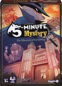 lot 3804 image: 5-Minute Mystery  A Fast-Paced, Real-Time Cooperative Detective Board Game for Families  Solve The Case Before Time Runs Out  Ages 8  1-6 Players