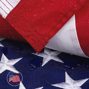lot 3829 image: American Flag 4x6 Ft for Outside, Heavy Duty Nylon US Flags for High Wind Outdoor, Fade Resistant and Waterproof USA Flag with Embroidered Stars, Sewn Stripes, Brass Grommets