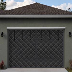 lot 3837 image: Tingjoo 9 x 7 ft Garage Door Screen Insulation Kit Magnetic Thermal Insulated Door Screen Garage Winter Doors Curtain for Carport Blanket Weatherproof, Windproof, Soundproof