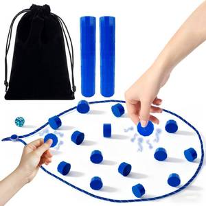 lot 3880 image: Mowtential Magnetic Chess Game Set, Magnet Game with 20 Stones, 1 String, 1 Dice, 1 Storage Bag, Compact Travel Size Design, Strategic Board Game for 2 Player, Teenagers and Adults (Age 14)