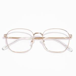 lot 3910 image: OPTOFENDY Metal Blue Light Blocking Glasses for Women Men, Square Computer Eyeglasses, Anti Eyestrain & UV Protection