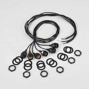 lot 3934 image: Light Socket with Cord Outdoor Light Socket Wire with E26E27 Socket Light Bulb Socket with Cord Temporary Construction Lighting Waterproof Socket Corded (6 Pack) 5Foot 20Awg Ma6009