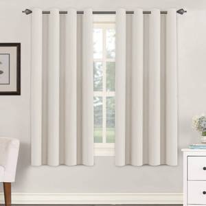 lot 3987 image: H.VERSAILTEX Room Darkening Curtains for Living Room Light Reducing Thermal Insulated Window Treatment PanelsDrapes Grommet Top 2 Panels (Ivory - 52 x 63 Inches)