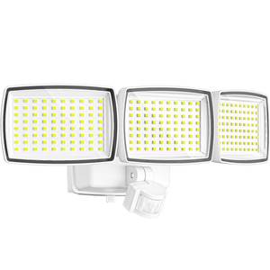 lot 1303 image: AIXPI Battery Powered Motion Sensor Outdoor Lights, 1500LM Flood Light IP65 Waterproof Security Light Motion Detector Lights Wireless for Outside, Yard White 1Pack - Retail $27