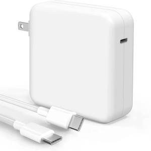 lot 1305 image: Sunveza Mac Book Pro Charger - 118W USB C Charger Fast Charger Compatible with MacBook proAir, M1 M2 M3 M4 M5, ipad Pro, Samsung Galaxy and More, Include Charge Cable - Retail $27