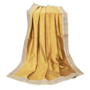 lot 1342 image: Indian Consigners Big Velvet Cloth for Multipurpose Use Altar Tarot Spread Tablecloth (Gold) - Retail $10