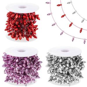 lot 1355 image: Tuanse 590 Inch Dollhouse Miniature String Lights for Craft 3 Rolls Fake String Fairy Lights Doll House Decorations Gifts for Christmas Valentine��s Day Furniture Accessories(Red, Pink, White) - Retail $4,797