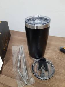 lot 1396 image: 20oz Insulated Tumbler,  Black