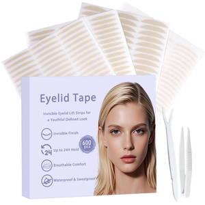 lot 1412 image: Eyelid Tape for Hooded Eyes Invisible 600Pcs, Waterproof Eyelid Lifter Strips for Natural-Looking, All-Day Wear,Say Goodbye to Single Lids,Sagging Eyelids - Retail $10