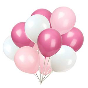 lot 1424 image: KADBANER White light pink rose red Balloons,50Pack 12 Inch Latex Balloons - Retail $9