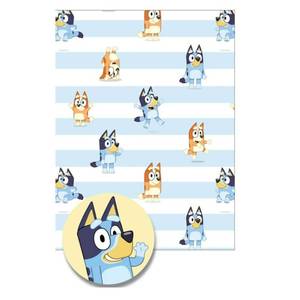 lot 1487 image: Danilo Promotions LTD BLW01 Bluey Wrapping Paper, Bluey Gift Wrapping, 2 Sheets 2 Tags Bluey - Retail $10
