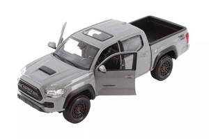 lot 1521 image: 2023 Tacoma TRD PRO Pickup Truck Gray with Sunroof Special Edition Series 127 Diecast Model Car 32910GRY - Retail $29