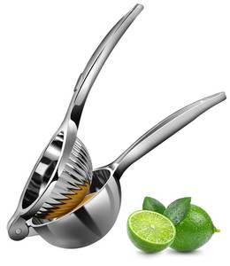 lot 1545 image: Rekix lemon Squeezer, Max Extraction Hand Press Lemon Juicer, Heavy Duty Manual Orange Juicer, Sturdy Metal Lime Squeezer, Durable Handheld Citrus Fruit Squeezer for Kitchen Bar, Exprimidor De Limones - Retail $13