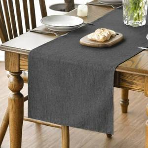 lot 1560 image: Artoid Mode Grey Table Runner, Seasonal Washable Kitchen Dining Table Decoration for Home Party Decor 13x36 Inch - Retail $10
