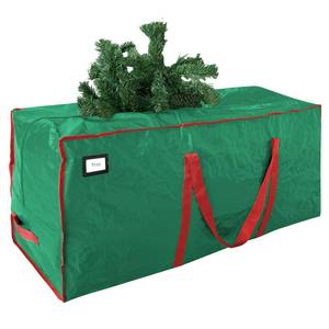 lot 1561 image: Cosy Family 7.5 ft Christmas Tree Storage Bag - Durable Heavy Duty Extra Large Artificial Xmas Holiday Tree Bag with Reinforced Handles and Dual Zippers Wide Opening - Green - Retail $10