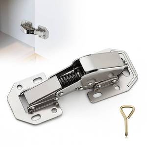 lot 1565 image: Ravinte 4 Pack Soft Close Hidden Hinges Surface Mount Kitchen Cabinet Hinges, No Pre-drilled Heavy Duty for Kitchen Cabinet Cupboard Door - Retail $10