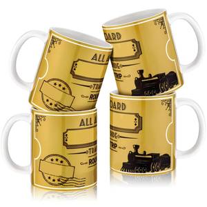 lot 1567 image: Meanplan Christmas Polar Mugs Party Gifts Bulk North Pole Train Mugs 12 oz Hot Cocoa Coffee Chocolate Cups Christmas Party Gifts Stocking Stuffers for Holiday Movie Fans(Golden Tickets) - Retail $3,843