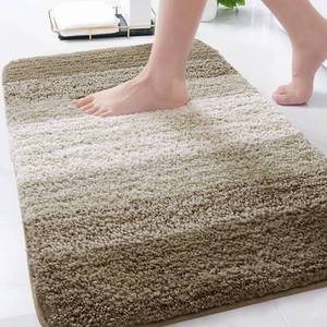 lot 1573 image: Arotive Microfiber Bathroom Rugs, Shaggy Soft and Absorbent Bath Rug, Non-Slip, Thick Plush Machine Washable Dry Bath Mats for Bathroom, Tub and Shower, 34x21, Coffee, Rectangular - Retail $29