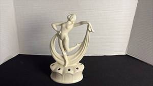 lot 55 image: Antique Art Nouveau lady flower frog from Germany