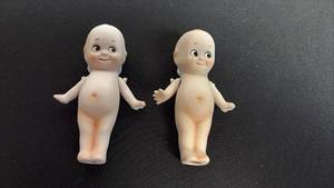 lot 66 image: Antique vintage Kewpie dolls set of two