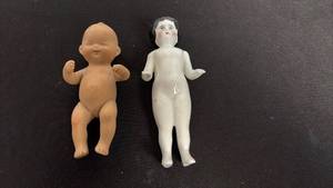 lot 79 image: Vintage bisque dolls