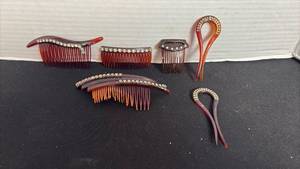 lot 167 image: Celluloid hair combs
