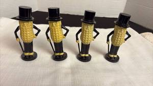 lot 194 image: Vintage F &F mold, Mr Peanut salt and pepper shakers