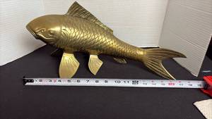 lot 218 image: Brass catfish made expressively for Hudsons