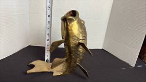 lot 219 image: Brass Koi fish made expressively for Hudsons
