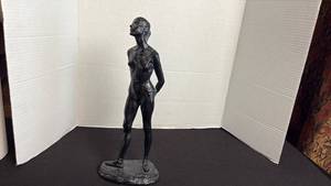 lot 225 image: Vintage Anthony Cipriano ballerina sculpture in black resin 14 in