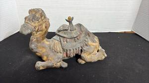 lot 245 image: Brass camel