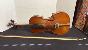 lot 248 image: Violin with bow
