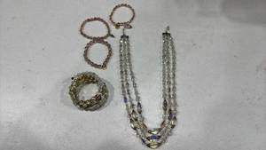 lot 255 image: Womens bracelets and necklace