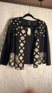 lot 354 image: Jones New York embroidered and sequence, jacket size large new with tag still attached
