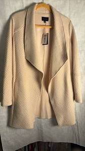 lot 357 image: Skies are blue, tufted jacket size extra small new with tags still attached