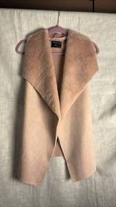 lot 380 image: 12th love faux suede vest size small