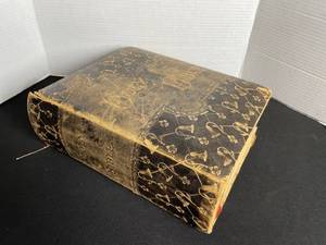 lot 425 image: Antique Family Holy Bible