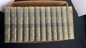 lot 440 image: Antique Library of Historic Characters and Famous Events hard cover books volumes 1-12 copyright 1900
