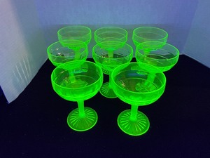 lot 39 image: UV reactive uranium reactive depression glasses