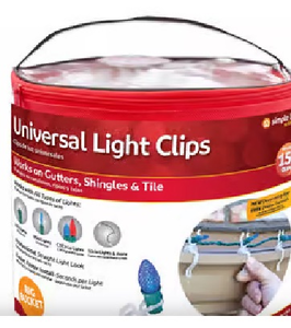 Simple Living Solutions Universal Light Clips - 150 Pack