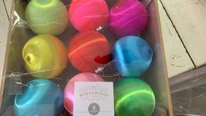 Wondershop 9-Piece Christmas Ball Ornament Set