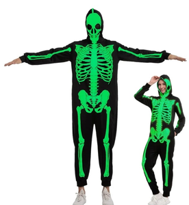 lot 41607 image: Glow-in-the-Dark Skeleton Onesie Costume