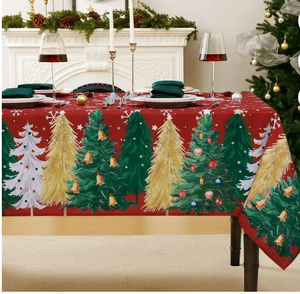 lot 41633 image: Christmas Tree Pattern Tablecloth