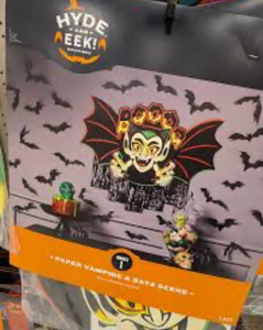 lot 41641 image: Hyde and Eek Paper Vampire & Bats Scene