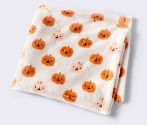lot 41646 image: Cloud Island Pumpkin Halloween Baby Blanket