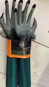 lot 41675 image: Hyde & EEK Witch Hand Yard Stakes