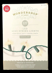 lot 41714 image: Wondershop 100 LED Mini String Lights